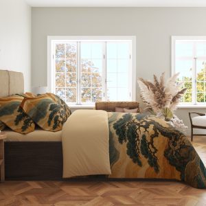 Alternative view of Amber Current Pine Terraces Bedding Set