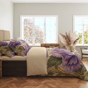 Alternative view of Amethyst Hummingbird Flourish Bedding Set