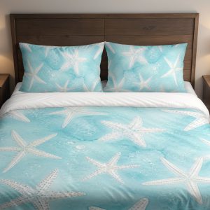 Aqua Starfish Lagoon Scatter Bedding Set
