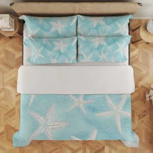 Aqua Starfish Lagoon Scatter Bedding Set - Image 3