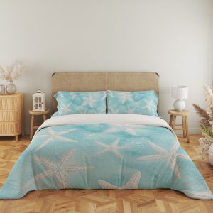 Aqua Starfish Lagoon Scatter Bedding Set - Image 5