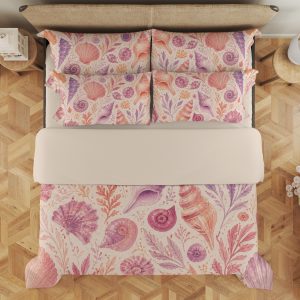 Blush Amethyst Shell Garden Bedding Set - Image 3