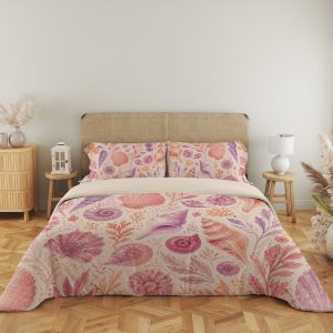 Blush Amethyst Shell Garden Bedding Set - Image 5