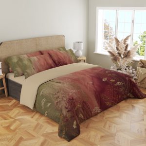 Burgundy Sage Veil Meadow Bedding Set - Image 4
