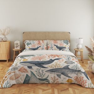 Coral Reef Watercolor Expedition Bedding Set - Image 5