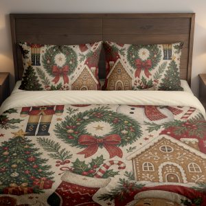Crimson Holiday Keepsakes Bedding Set