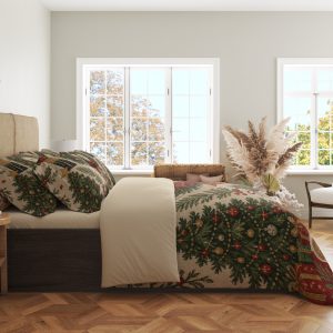 Alternative view of Crimson Holiday Keepsakes Bedding Set