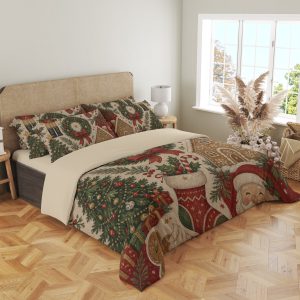 Crimson Holiday Keepsakes Bedding Set - Image 4