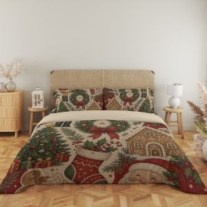 Crimson Holiday Keepsakes Bedding Set - Image 5