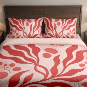 Crimson Kelp Radiance Bedding Set