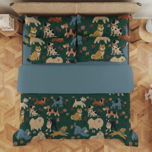 Evergreen Dog Parade Bedding Set - Image 3