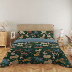Evergreen Dog Parade Bedding Set - Image 5