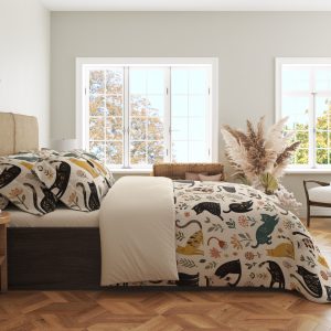 Alternative view of Folk Whisker Herbarium Bedding Set