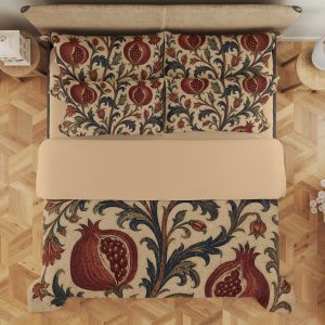 Garnet Pomegranate Arabesque Bedding Set - Image 3