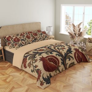 Garnet Pomegranate Arabesque Bedding Set - Image 4