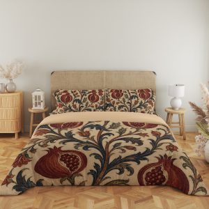 Garnet Pomegranate Arabesque Bedding Set - Image 5