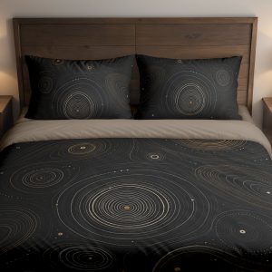 Gilded Ripple Constellation Bedding Set