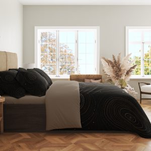 Alternative view of Gilded Ripple Constellation Bedding Set