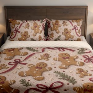 Gingerbread Ribbon Parade Bedding Set