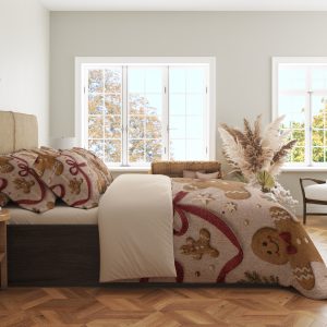 Alternative view of Gingerbread Ribbon Parade Bedding Set