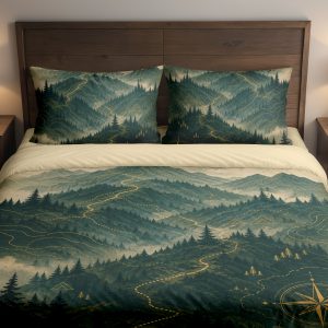 Golden Wayfinder Mountain Passage Bedding Set