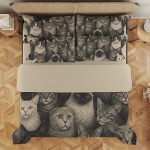 Graphite Cat Gallery Bedding Set - Image 3
