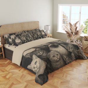 Graphite Cat Gallery Bedding Set - Image 4