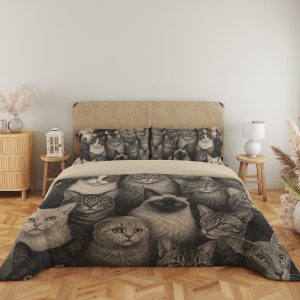 Graphite Cat Gallery Bedding Set - Image 5
