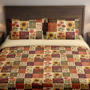 Harvest Sunflower Mosaic Bedding Set