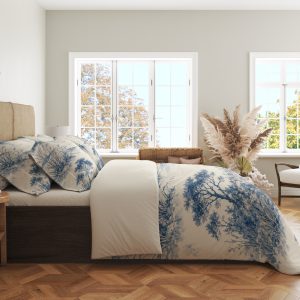 Alternative view of Indigo Harbor Toile Chronicle Bedding Set