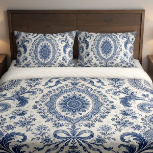 Indigo Heirloom Medallion Chronicle Bedding Set