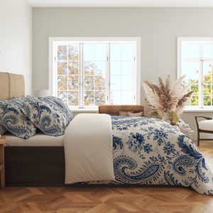 Alternative view of Indigo Heirloom Medallion Chronicle Bedding Set