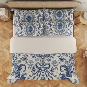 Indigo Heirloom Medallion Chronicle Bedding Set - Image 3