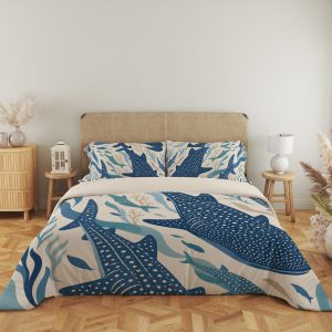 Indigo Whale Shark Shoal Bedding Set - Image 5