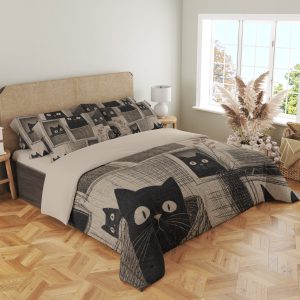 Ink Window Cat Portraits Bedding Set - Image 4