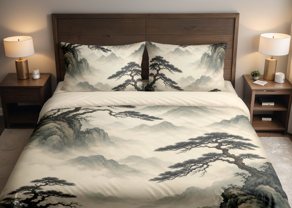 Ivory Pine Mist Passage Bedding Set