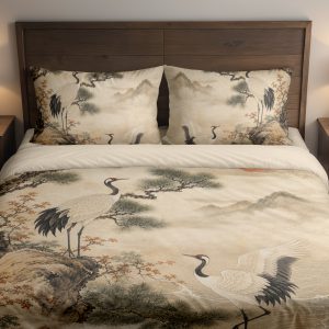 Ivory Sun Crane Grove Bedding Set