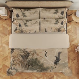 Ivory Sun Crane Grove Bedding Set - Image 3