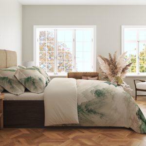 Alternative view of Jade Blush Pagoda Vein Bedding Set