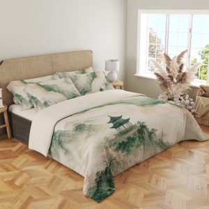 Jade Blush Pagoda Vein Bedding Set - Image 4