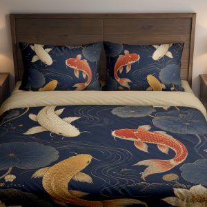 Lotus Current Koi Bedding Set