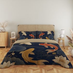 Lotus Current Koi Bedding Set - Image 5