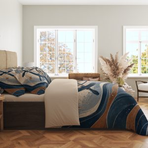 Alternative view of Mariner Compass Current Bedding Set