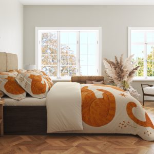 Alternative view of Marmalade Cat Parade Bedding Set