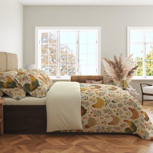 Alternative view of Meadow Hen Folk Garden Bedding Set
