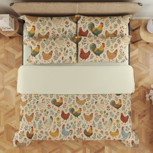 Meadow Hen Folk Garden Bedding Set - Image 3