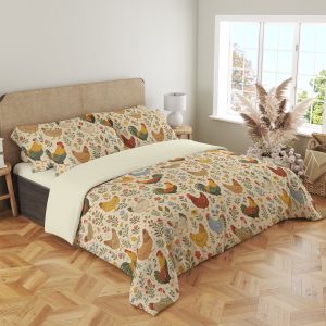 Meadow Hen Folk Garden Bedding Set - Image 4
