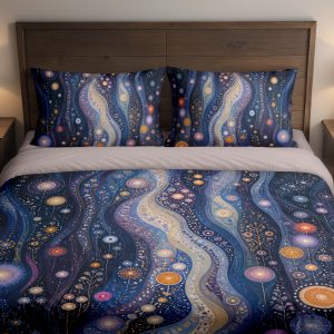 Midnight Celestial River Grove Bedding Set