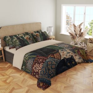 Midnight Conservatory Cats Bedding Set - Image 4