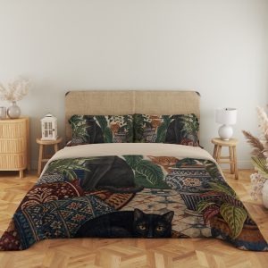 Midnight Conservatory Cats Bedding Set - Image 5